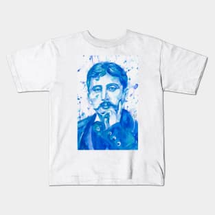 MARCEL PROUST - watercolor portrait .1 Kids T-Shirt